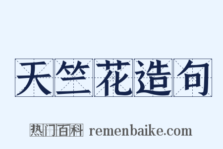 天竺花造句是什么意思的图片